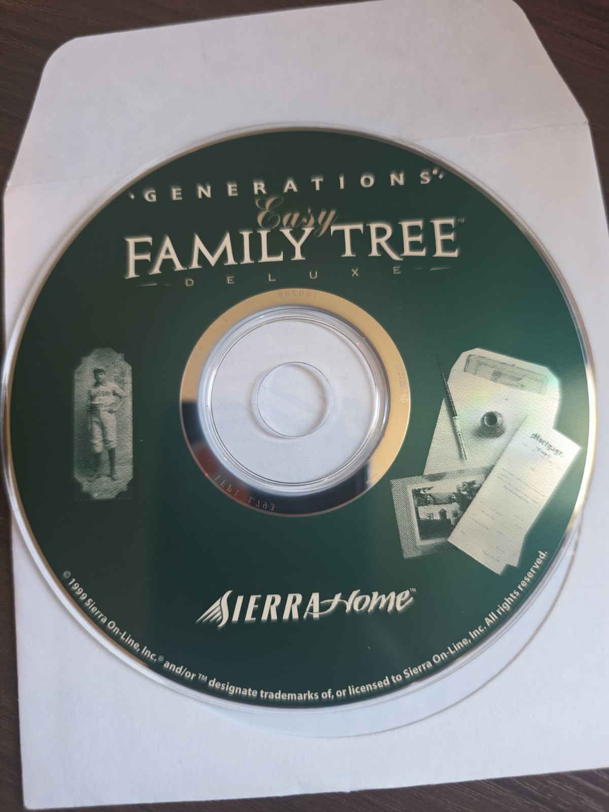 Sierra Home Easy Family Tree Deluxe Windows 95/98 CD-Rom