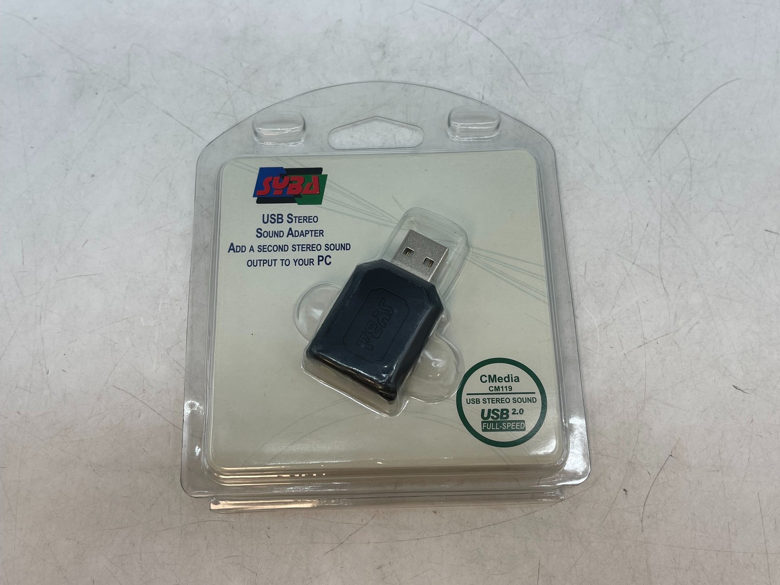 NEW Syba SD CM UAUD USB Stereo Audio Adapter C Media CM119 USB 2.0 FREE S/H