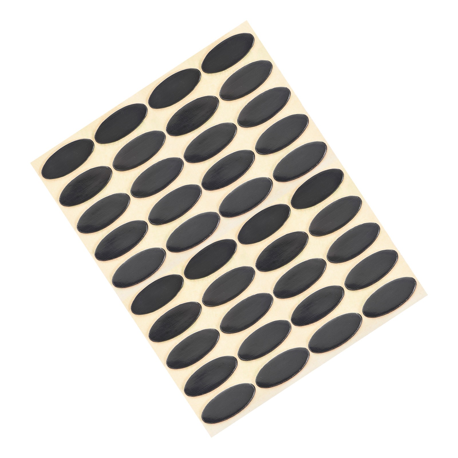 Oval Mouse Feet Pads 0.7mm for Gaming Mouse Feet Replacement Black 40 Pcs