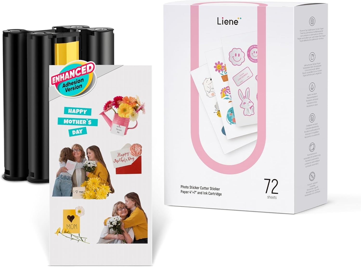 Print Custom Stickers at Home - Liene PixCut S1 Paper + Cartridge Kit