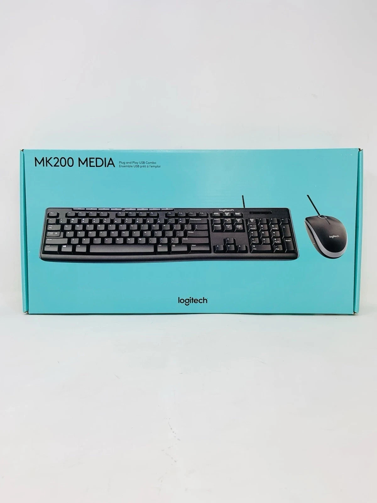 Logitech MK200 Media USB Wired Keyboard & Optical Mouse Combo, 920-002714 - NEW