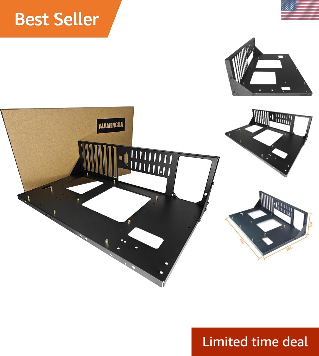 AL01 Open Frame Computer case DIY PC  Bench for ATX M-Board,1Pc