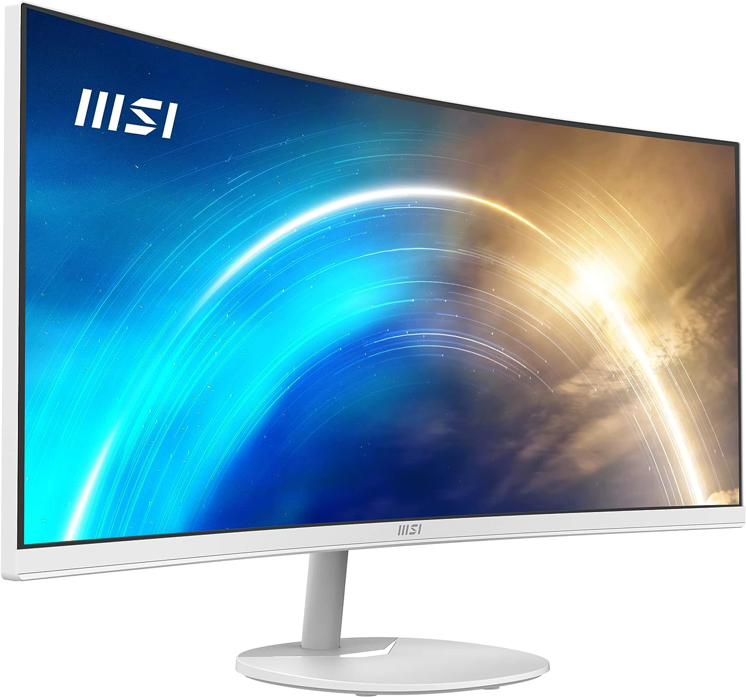 MSI PRO MP341CQW 34" 1440p 100 Hz Ultrawide Business Monitor (White)