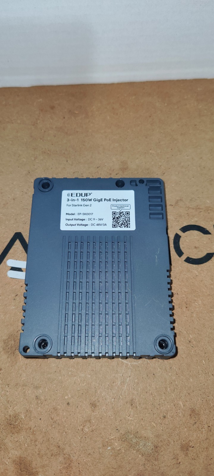 EDUP 3 In 1 150w GigE PoE Injector