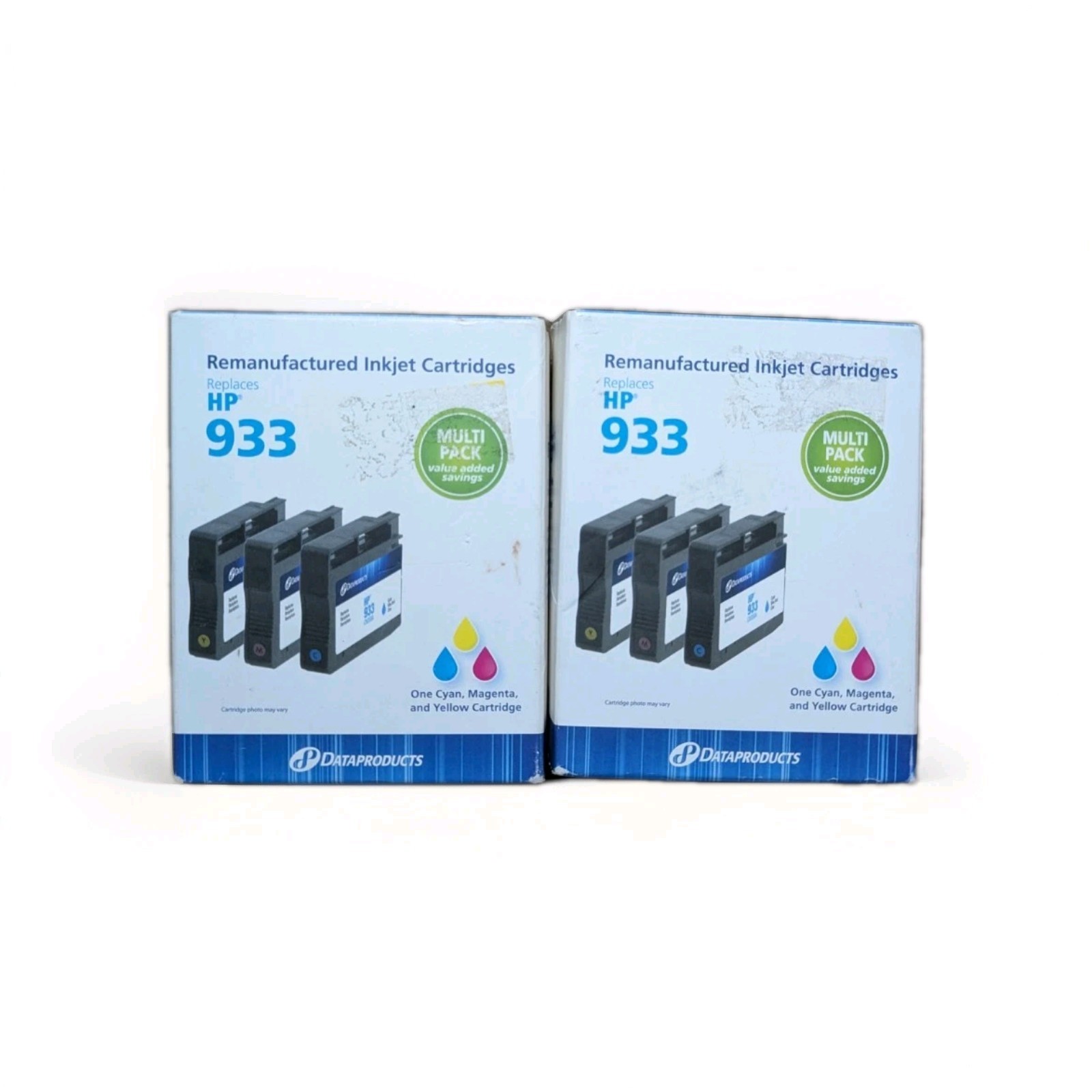 2 PACK DataProducts Ink Replacement HP933 Cyan Magenta Yellow