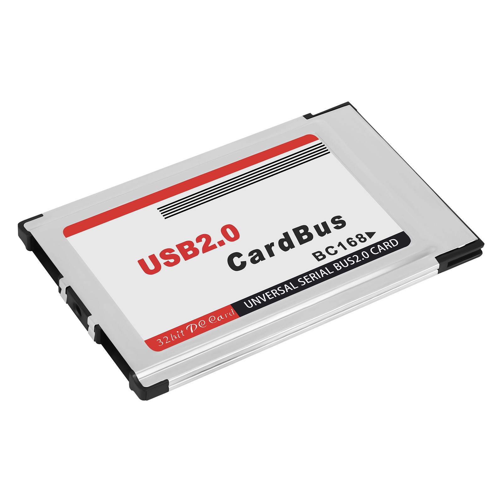 PCMCIA to USB 2.0 CardBus Dual 2 Port 480M Card Adapter for Laptop PC3722