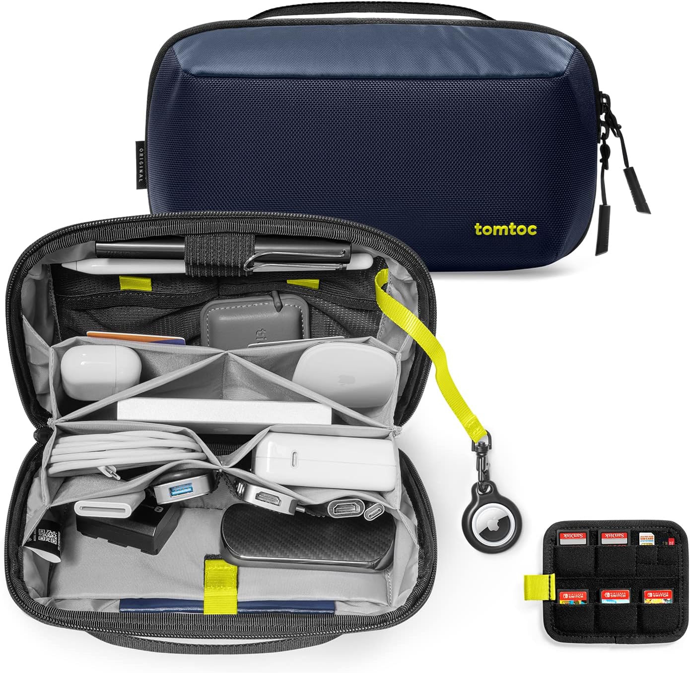 Electronic Organizer Accessory Tech Pouch for Macbook Charger, Cables,