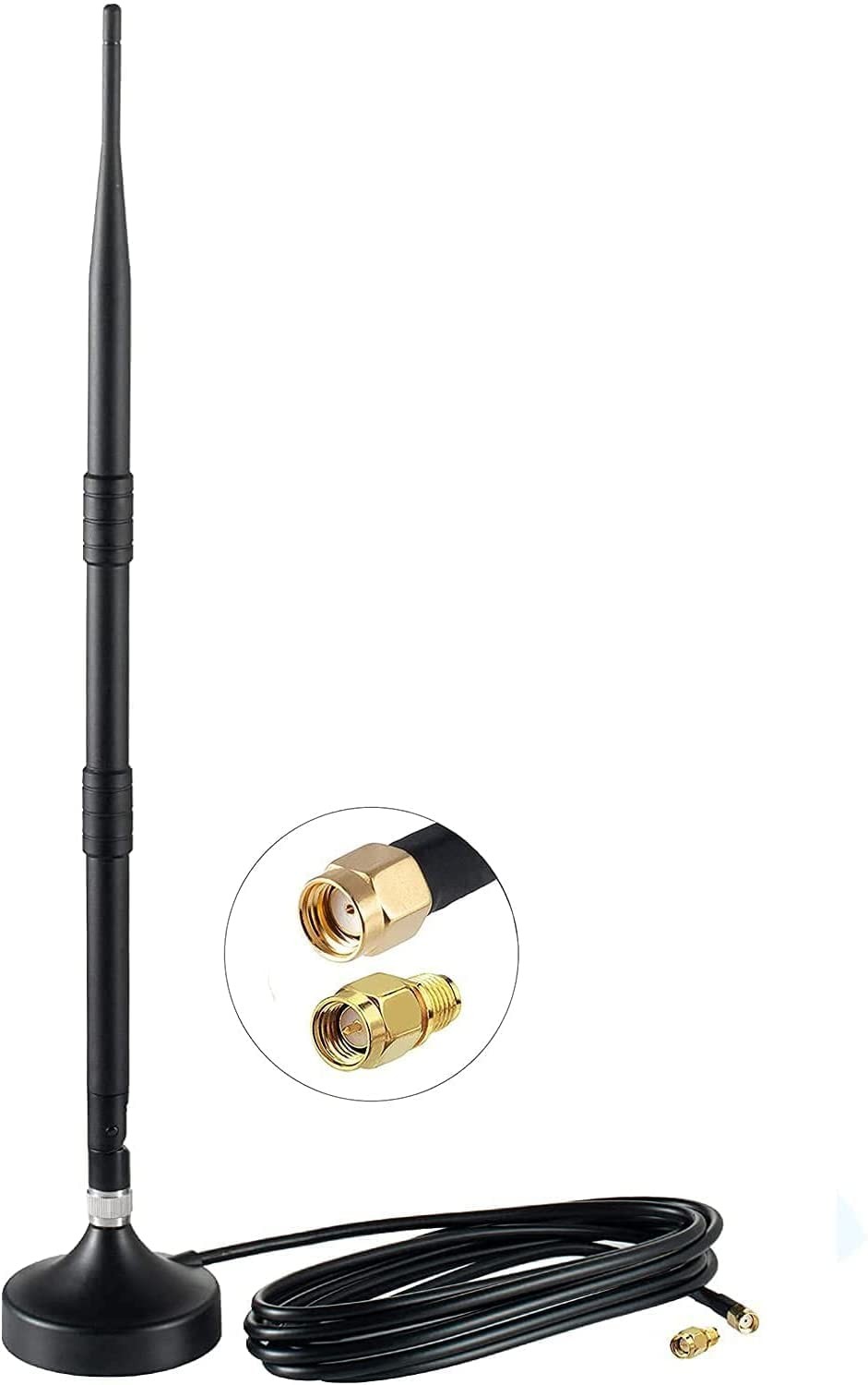 Lora 915mhz Antenna 8dbi Long Range Magnet Base Antenna with 10ft Cable for H...