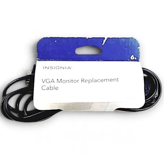 Insignia VGA Monitor Cable 6ft NS-PV06501 Computer Display Replacement Cord