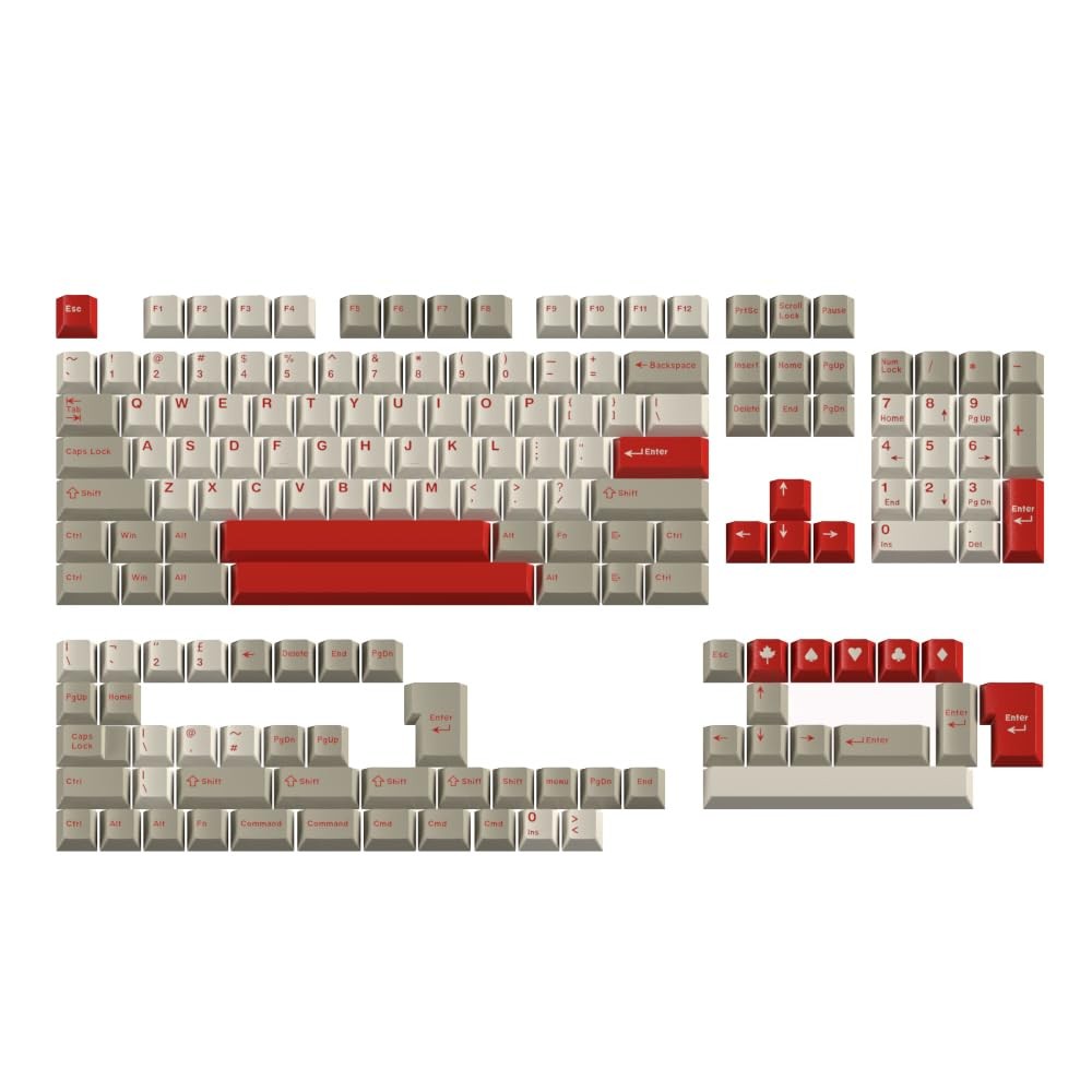 WHYSP OEM Profile PBT Keycaps Set W/ Key Puller Fits Cherry MX GH60 RK61