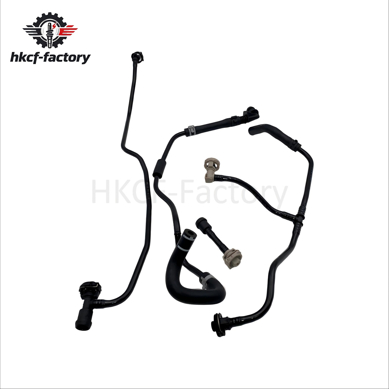8W0121081BL NEW 4 Set For Audi Coolant Radiator Reservoir Tank Overflow Hose
