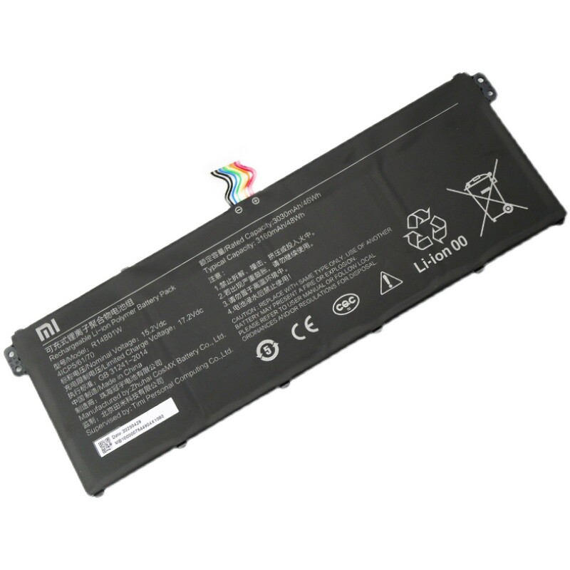 Original R14B01W 4ICP5/6/70 Battery For MI Redmi Book 14 inch XMA1901-DG AA AG
