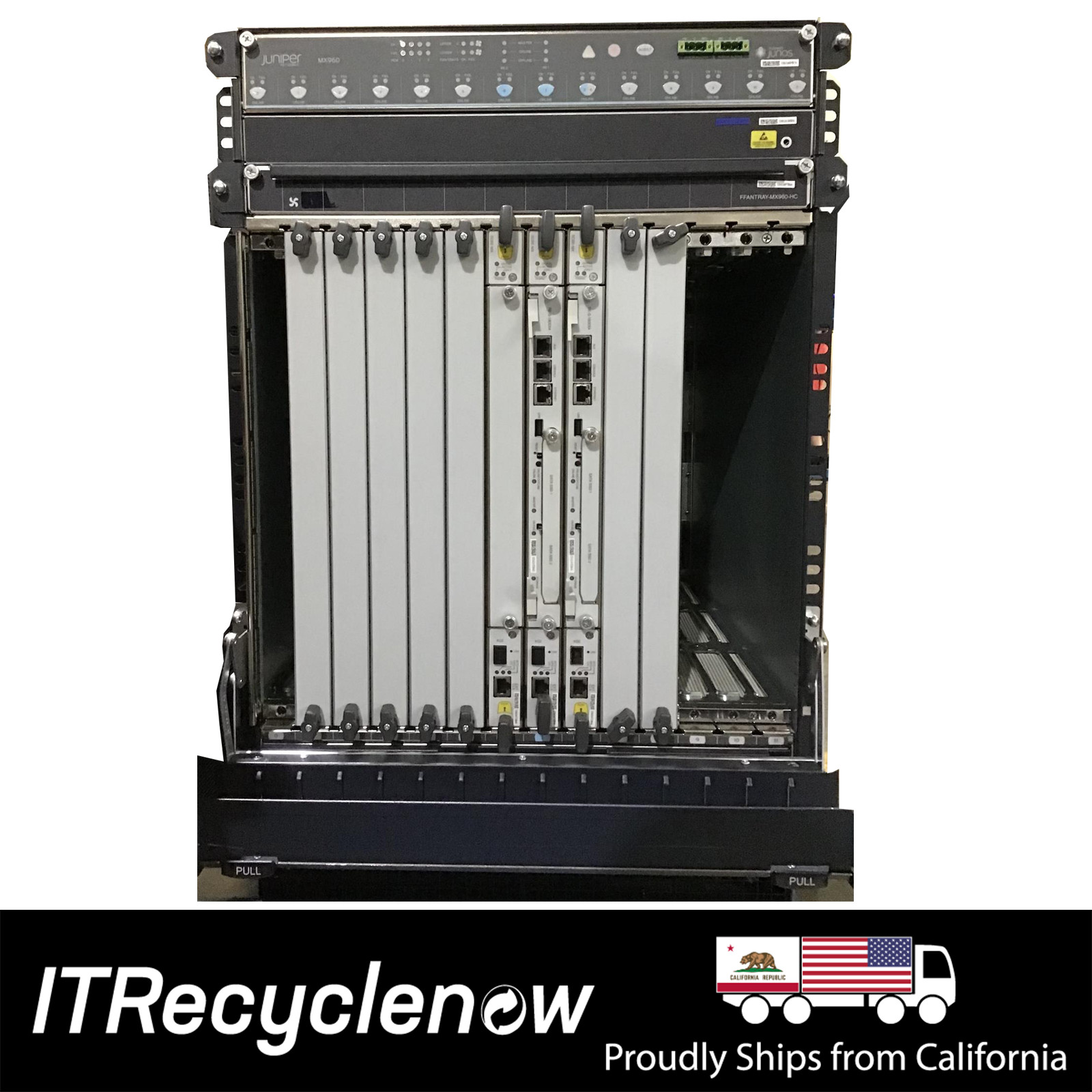 Juniper Networks MX960 Router Chassis 2x RE-S-1800X4-32G 4x 4100W PSU 3x SCBE-MX