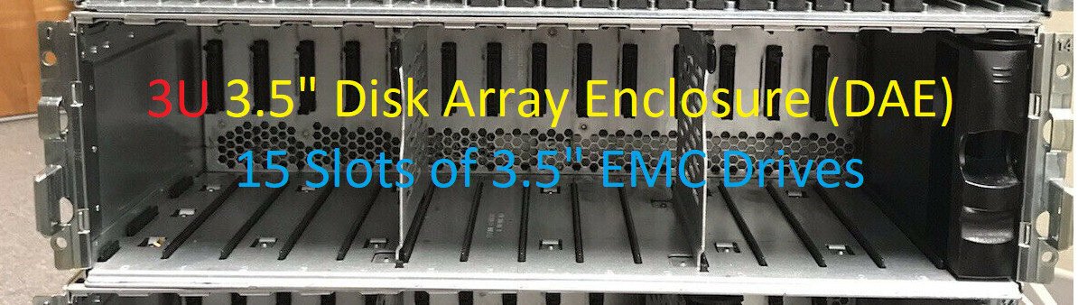 EMC VNX5200 Storage Array 046-004-212 3U Disk Array Enclosure (DAE) 3.5"