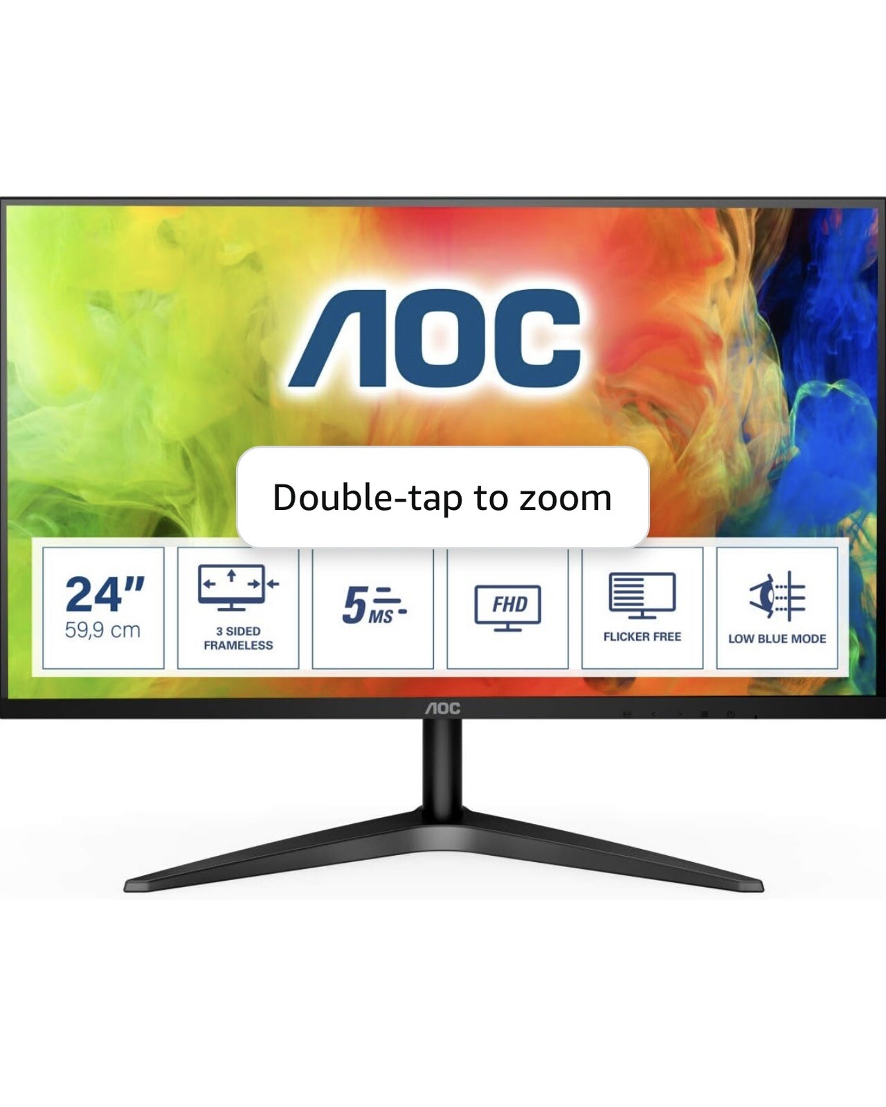 AOC 24B1XHS 23.8" FHD IPS LED Monitor - Black