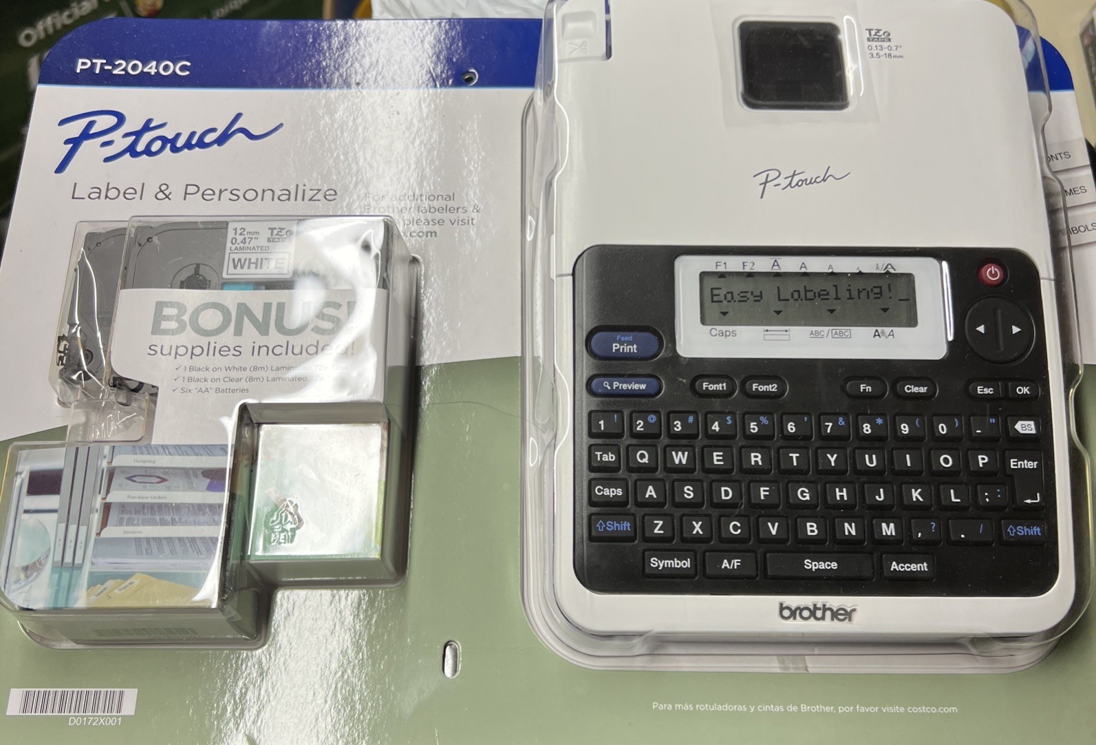 Brother P-touch label maker printer PT-2040C NEW