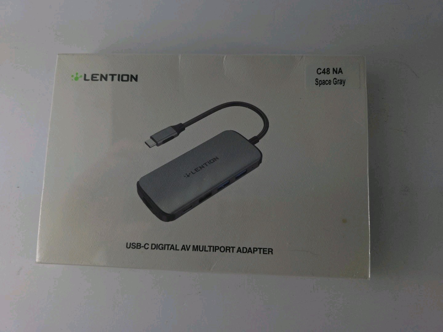 Lention USB-C Digital AV Multiport Adapter Space Computer Hub C48 NA SPACE GRAY