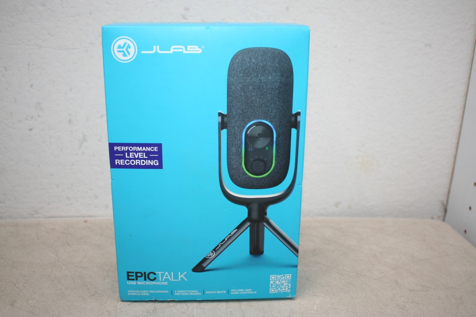 JLab Epic Talk USB Microphone Black NEW