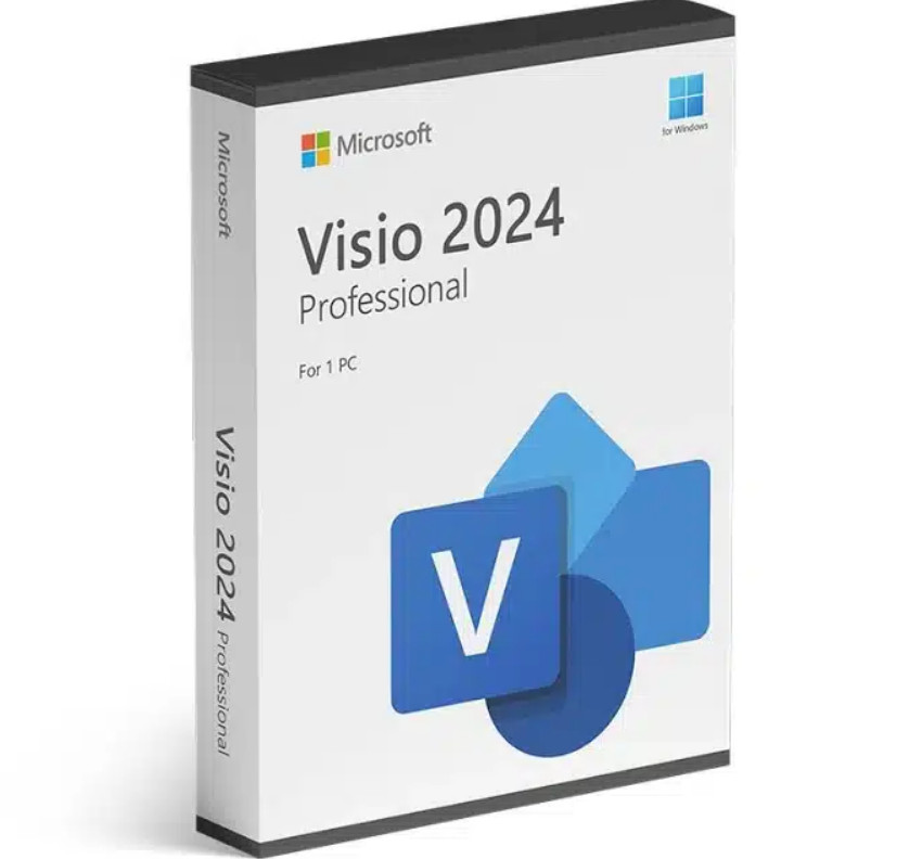Microsoft Visio 2024 Professional USB Retail Sealed Box With Key 1PC