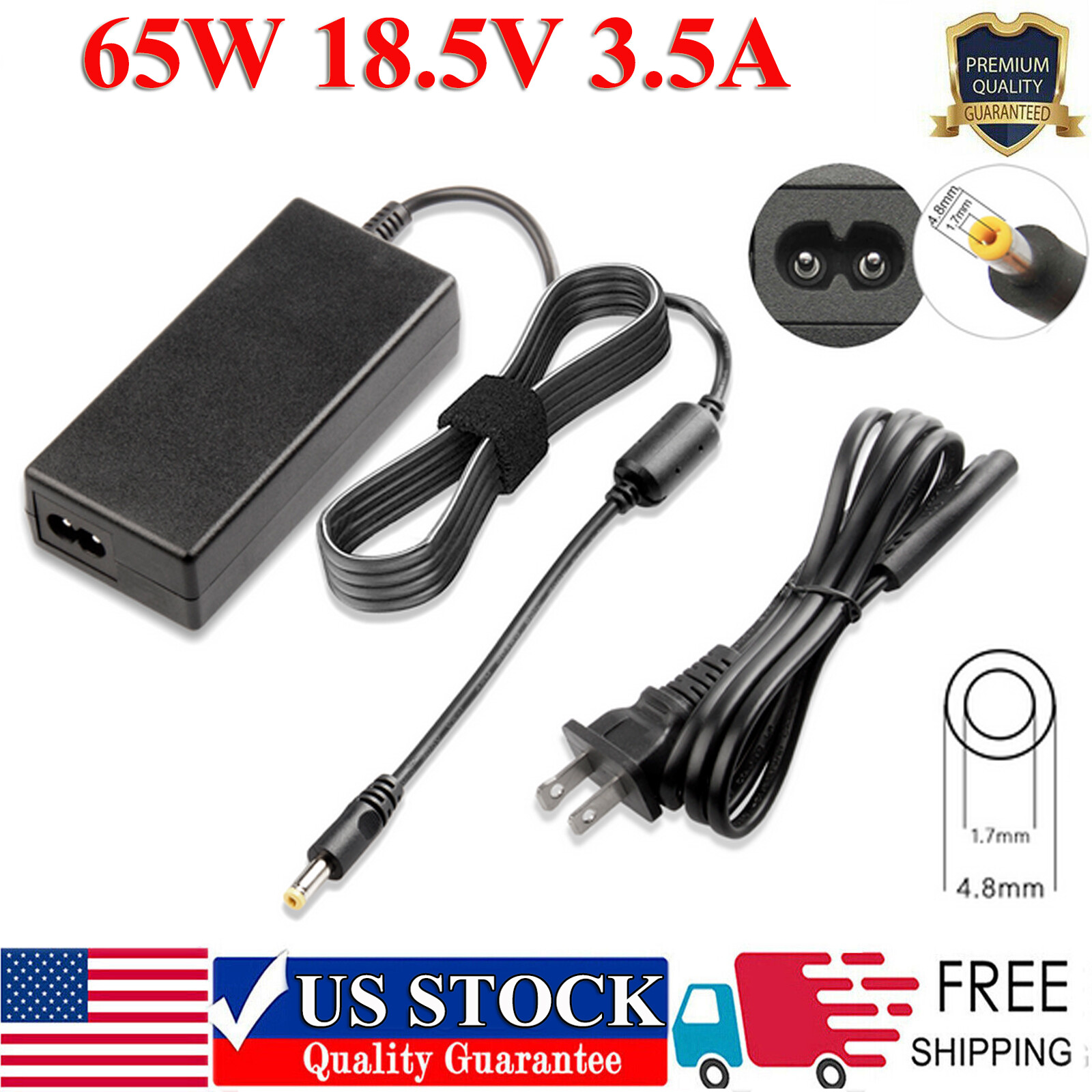 Adapter Charger Power Cord For HP Compaq Computer Presario V2000 V5000 V6000 FS