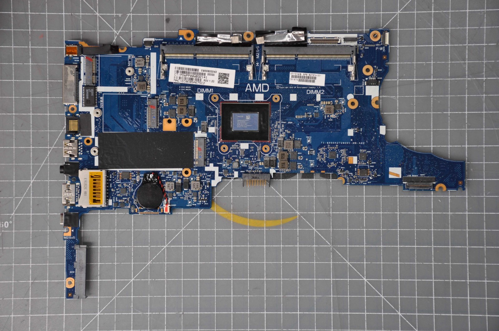 HP MOTHERBOARD, PROCESSOR: AMD A8-SERIES PRO A8-8600B USED 827574-001