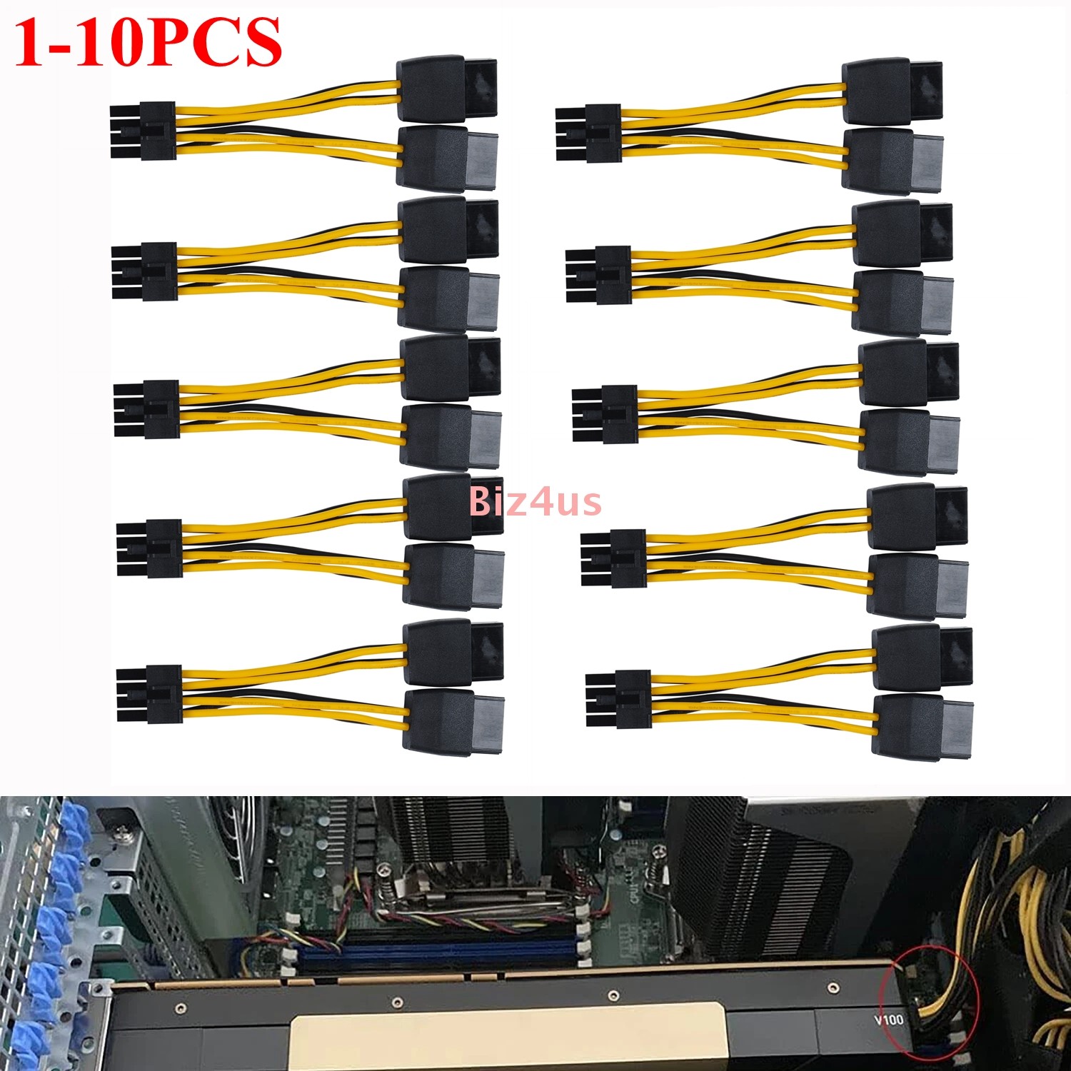 Lot For NVIDIA Tesla K80 M40 M60 P40 P100 Dual 8pin to 8pin Graphics Power Cable