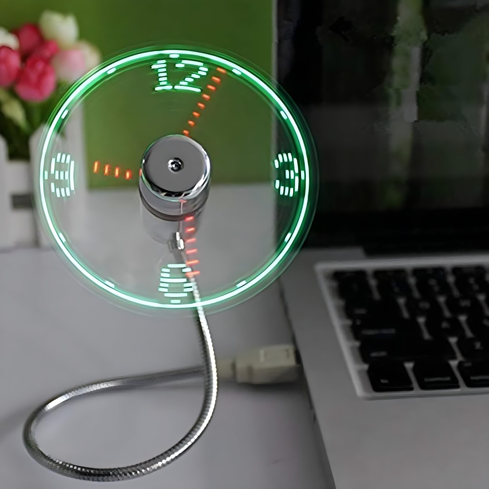 Onxe Led Usb Clock Fan Real Time Display Functionstocking Stuffers For Men