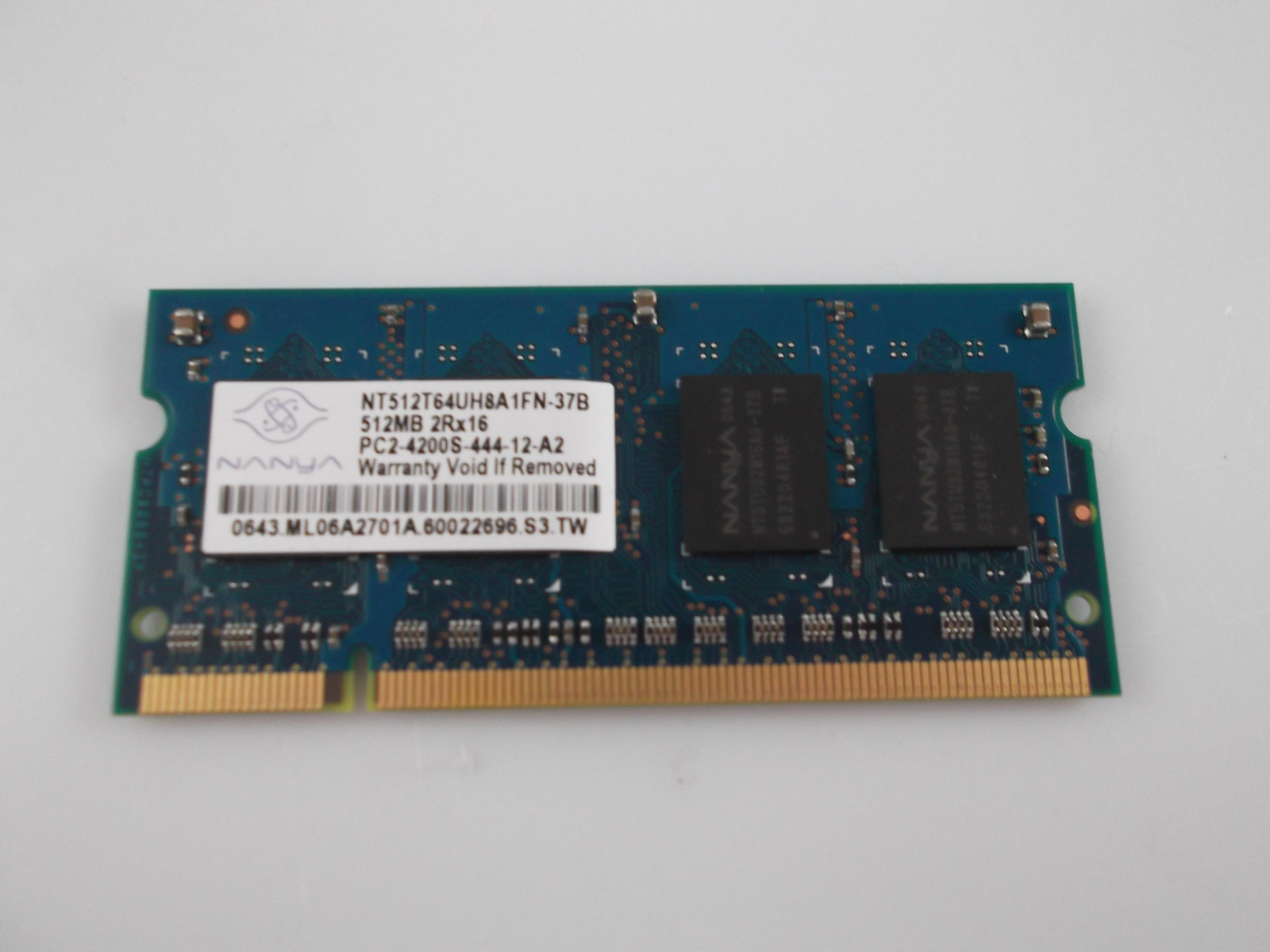 Ram Memory SO-DIMM 512 MB PC2-4200S NANYA NT512T64UH8A1FN #2