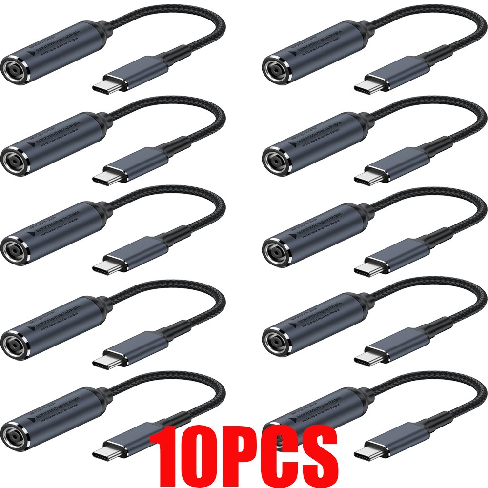 Lot 10-100 For HP DELL 100W 7.4mm Power Adapter Converter Cable To USB-C Port US