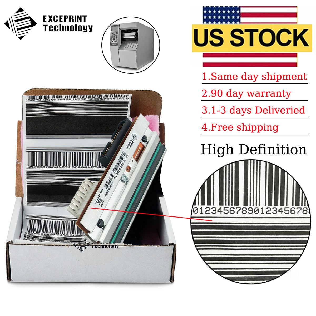 ✅ Printhead for Zebra ZT510 Label Barcode Printer 300dpi P1083347-006 USA STOCK✅