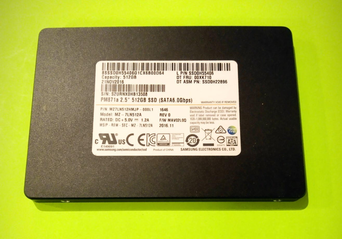 SAMSUNG PM781a -  512GB 2.5" SATA Solid State Drive SSD - Tested✅✅