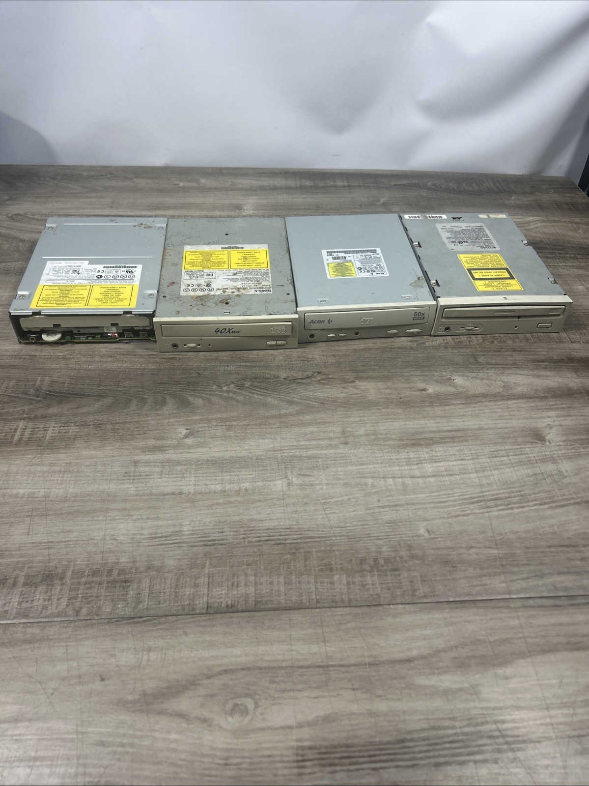 4 Vintage Internal CD ROM Disc Drives Lot As Is For Parts