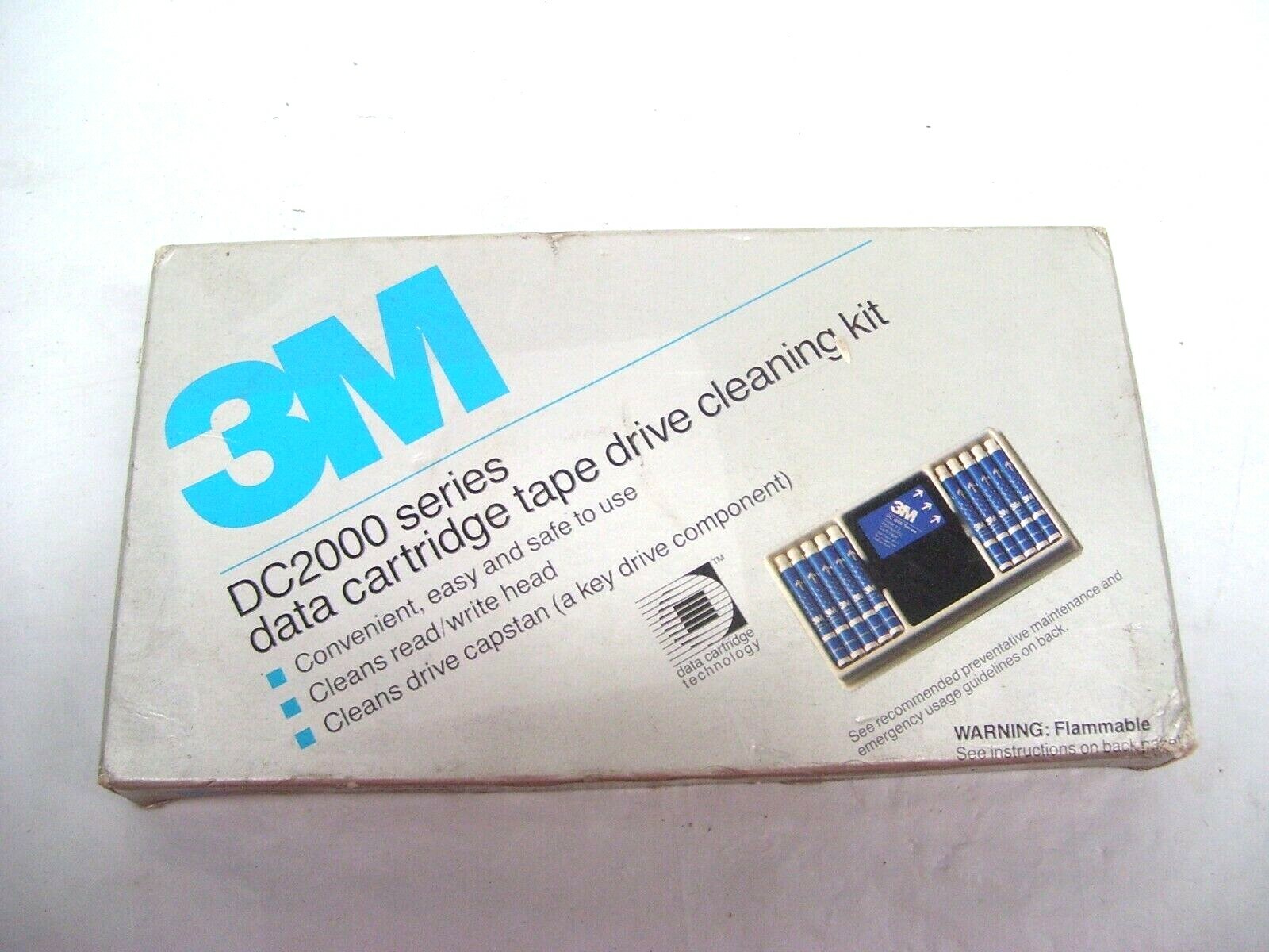 3M DC2000 SERIES DATA CARTRIDGE TAPE DRIVE CLEANING KIT GENUINE DC051111 12947