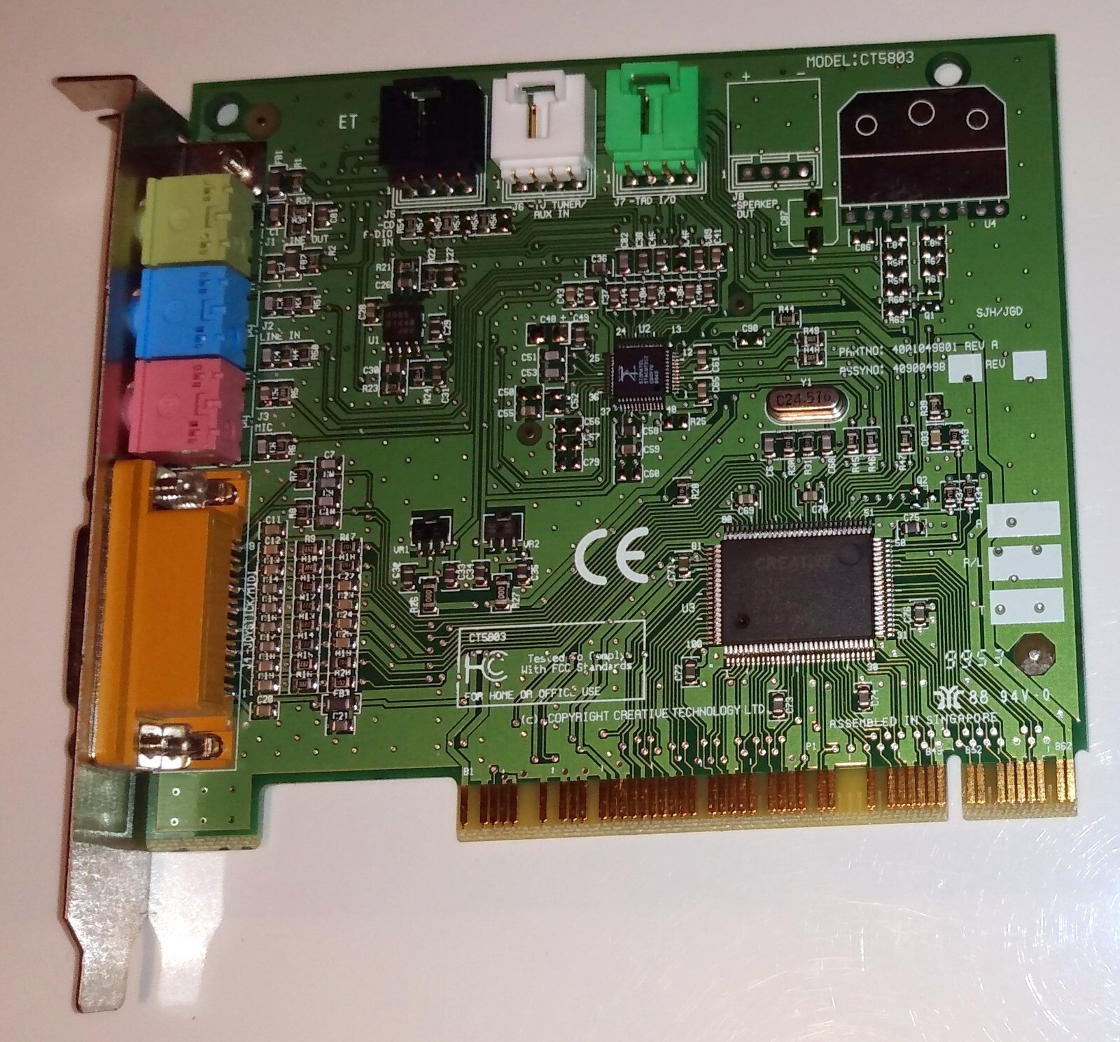 Creative Technology Sound Blaster AudioPCI 0003 Sound Card CT5803