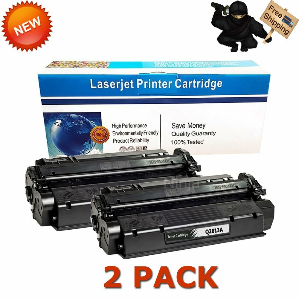 2 PK Q2613A 13A Black Laser Toner Cartridge For HP LaserJet 1300 1300N 1300XI