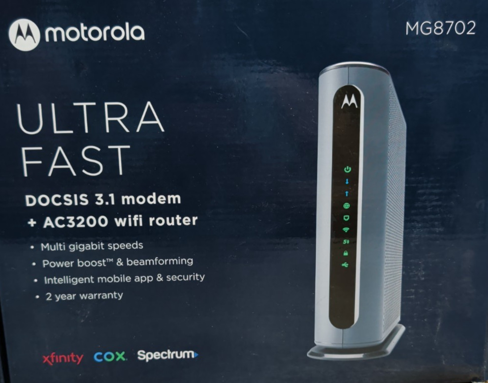 Motorola MG8702 DOCSIS 3.1 Cable Modem Router