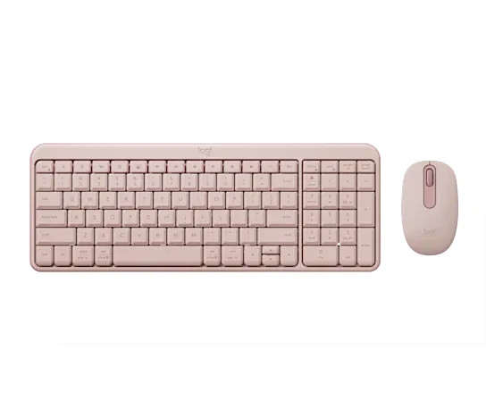 Logitech MK250 Wireless Keyboard and Mouse Combo Compact Layout (Rose)