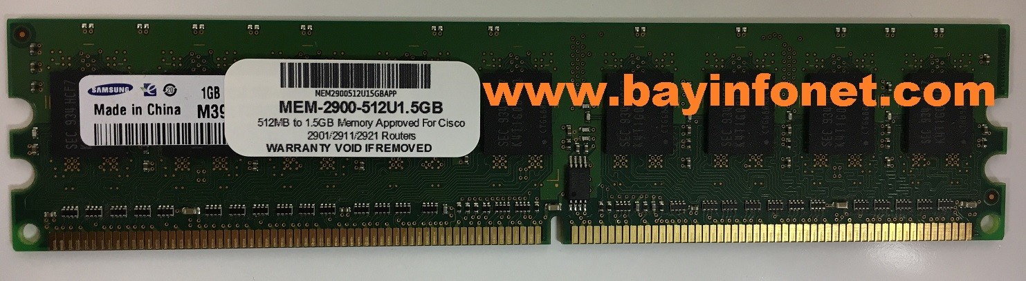MEM-2900-512U1.5GB 1GB Memory Approved For Cisco 2901, 2911, 2921 ISR Routers