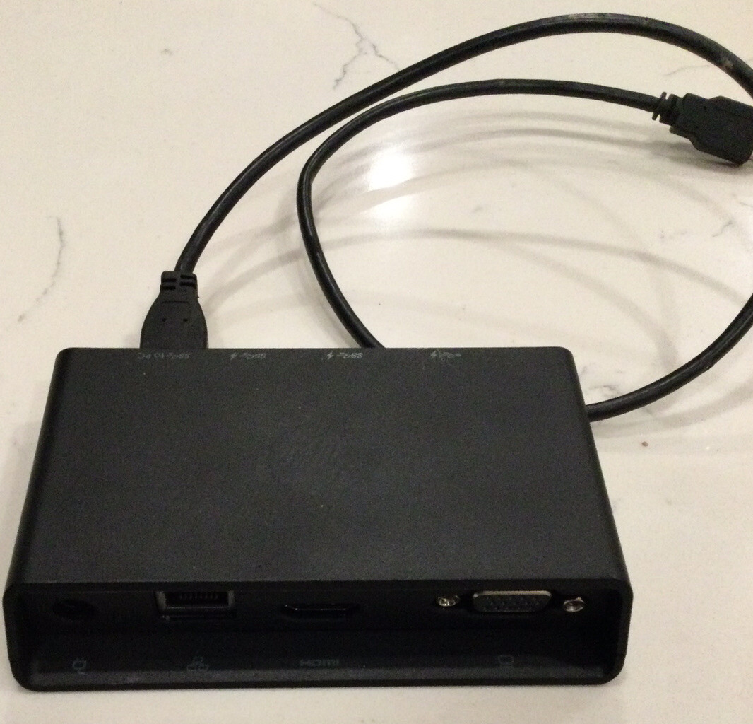 Used HP 3001pr USB 3.0 Port Replicator HDMI VGA USB3x2 ETHERNET F3S42AA