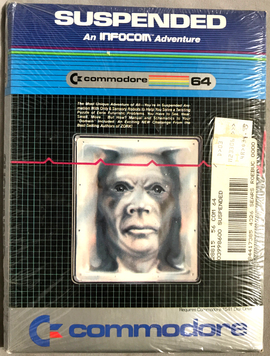 InfoCom Suspended Text Adventure Game version C64 Commodore published 1983 NIB