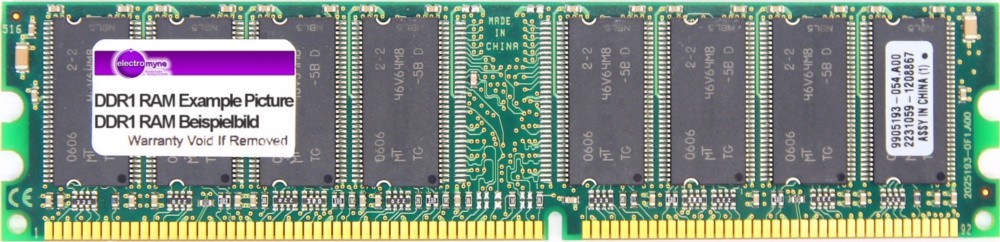512MB Swissbit DDR1 RAM PC3200U 400MHz SDU06464P1B72MT-50 Memory Bar