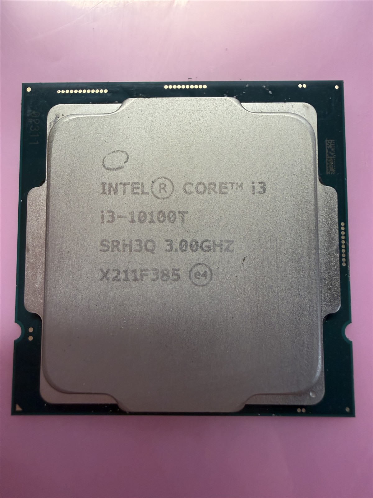 INTEL CORE I3 I3-10100T SRH3Q CPU PROCESSOR