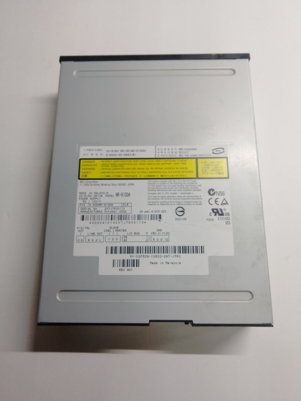 NEC CD-R/RW DRIVE NR-9100A (Used)