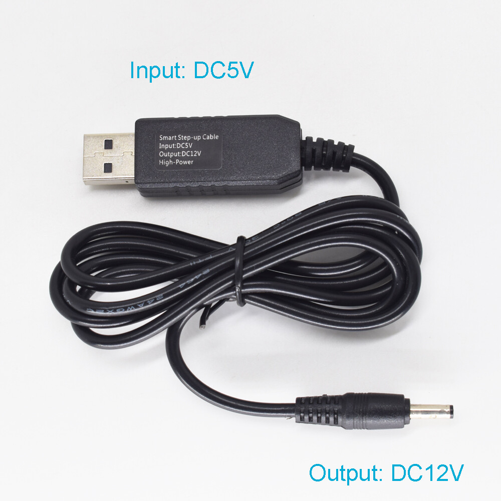 50pc 1M/3.3FT High Quality USB A Male 5V To 12V DC 3.5x1.35mm Male Step-Up Cable