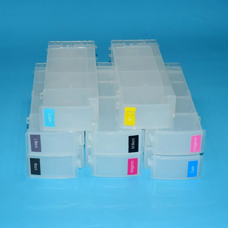 8Color 800ML HP 91 Empty Ink Cartridge Without Chip For HP Designjet Z6100