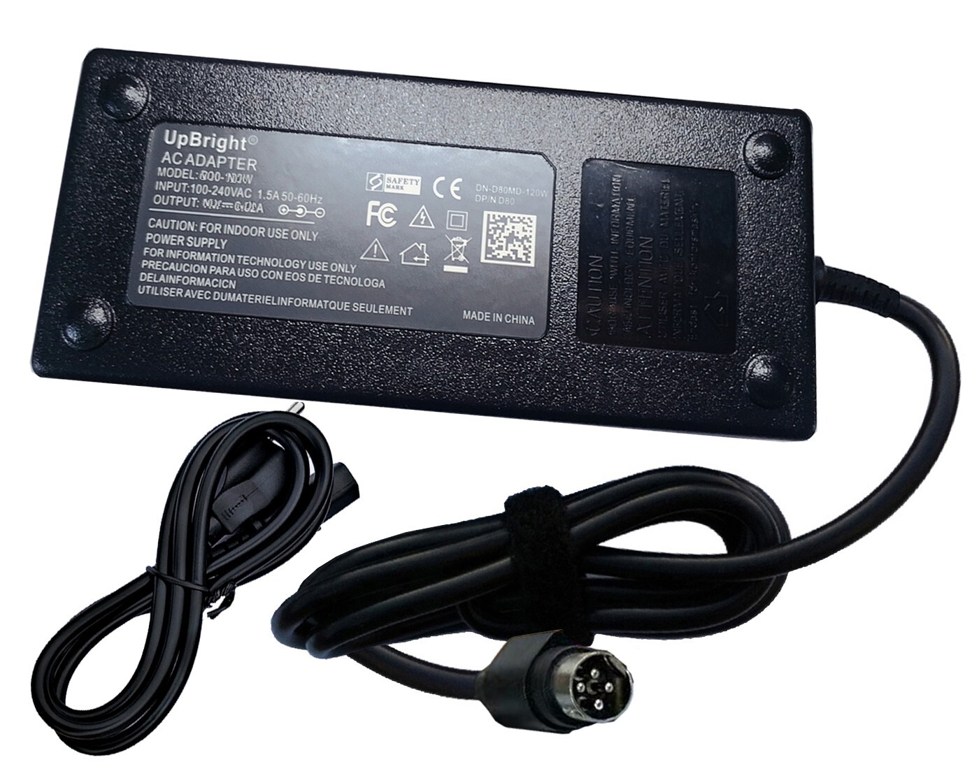 4-Pin AC Adapter For GE VIVID IQ 5693770 5693770-2 MWA150022A 150W Power Supply