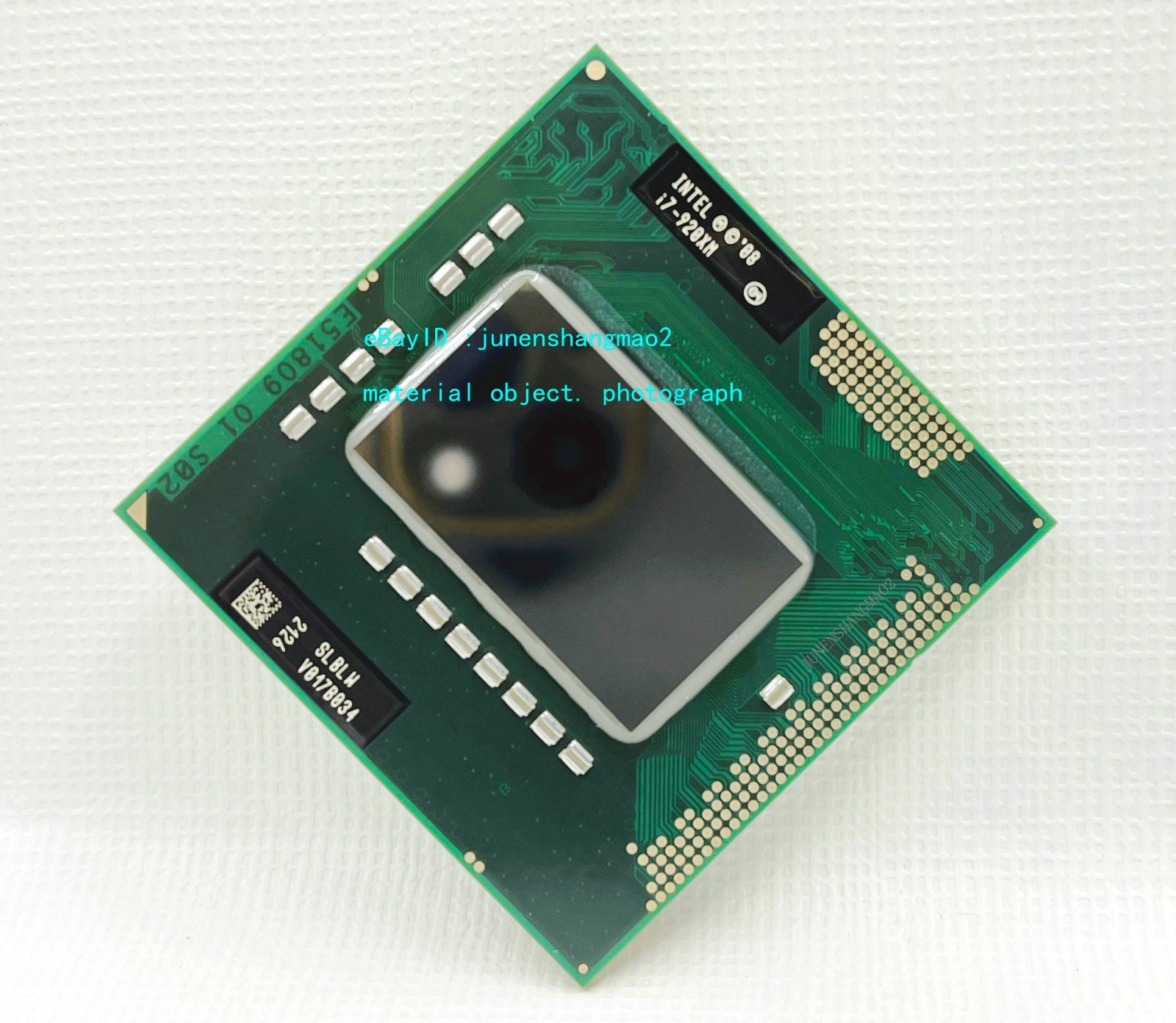 Intel Core i7-920XM (SLBLW) 2GHz/Quad Core/Processor L3 8M Slot G1 CPU