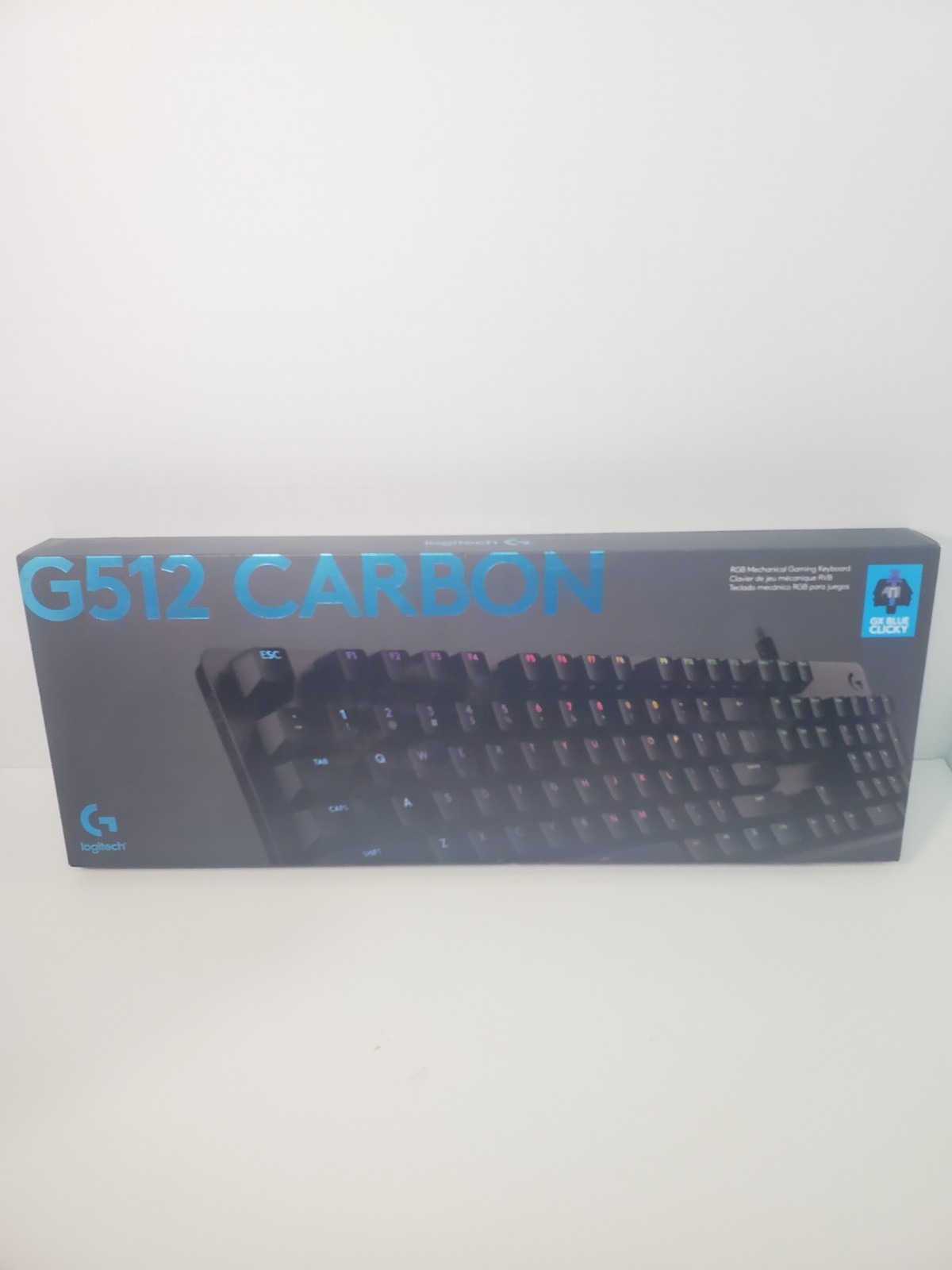New Logitech G512 LIGHTSYNC RGB GX Blue Mechanical Gaming Keyboard 920008-936