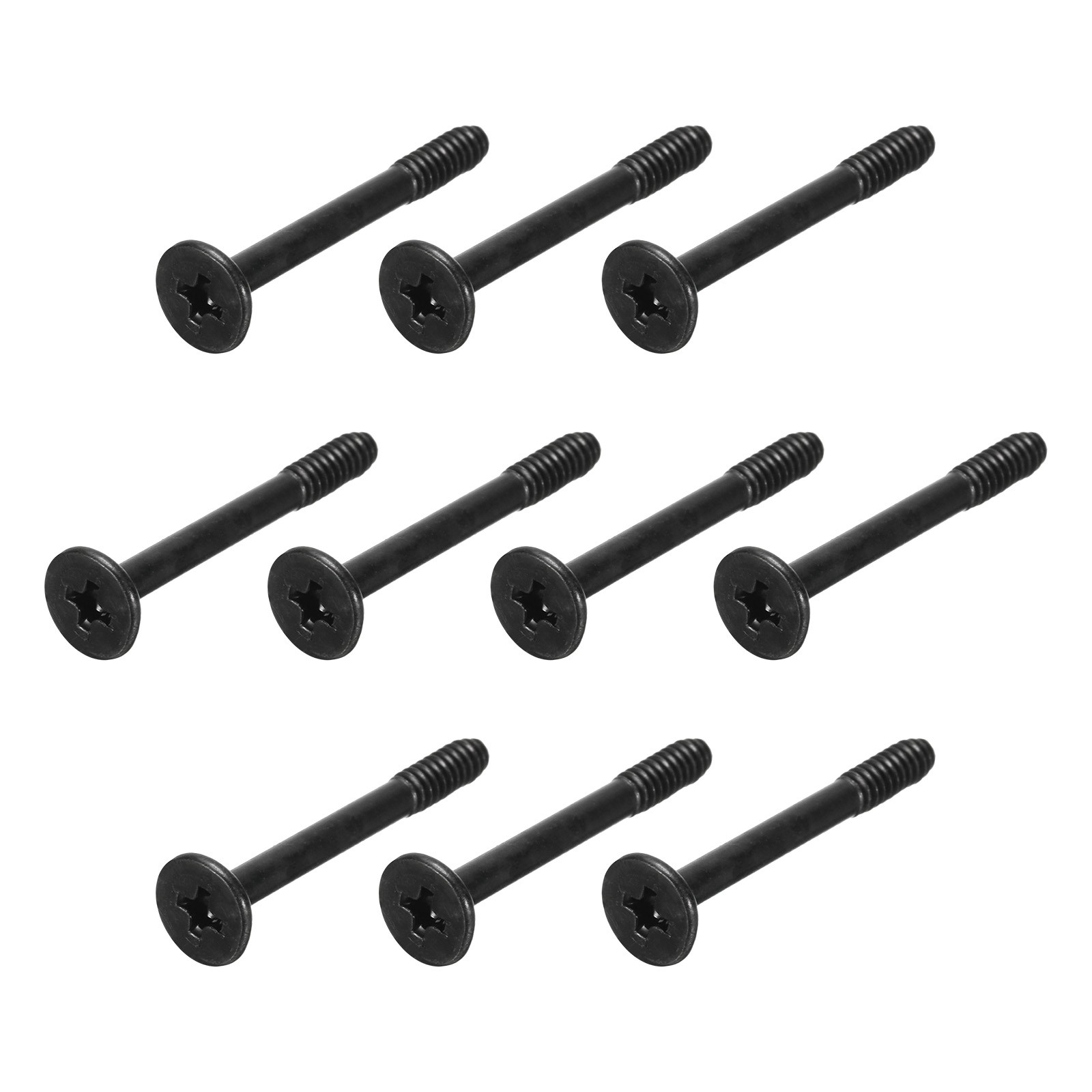 60PCS Computer Case Fan Screws 1.18"L PC Reducing Vibration Screws Flat