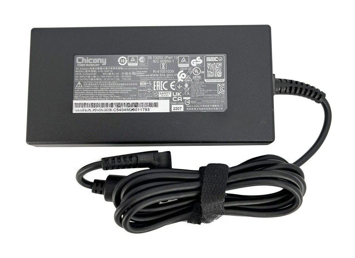 Chicony 150W AC Adapter For MSI Stealth 15M A11SEK A11UEK-280 A11SEK-033 Charger